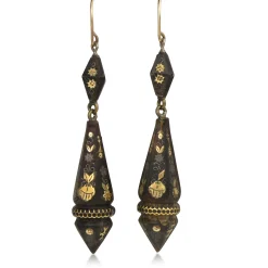 9ct Antique Piqué Earrings
