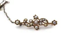 15ct Gold Antique Pearl Brooch
