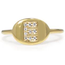 18ct Gold Diamond Initial Ring - MADE TO ORDER