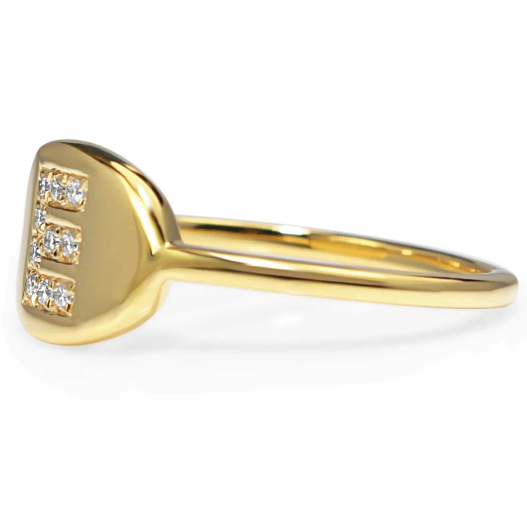 18ct Gold Diamond Initial Ring - MADE TO ORDER