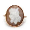9ct Rose / Yellow Gold Antique Cameo Ring