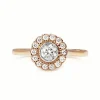 18ct Rose Gold and Platinum Tiffany and Co Enchant Diamond Flower Ring