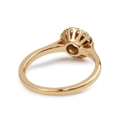 18ct Rose Gold and Platinum Tiffany and Co Enchant Diamond Flower Ring