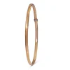 9ct Rose Gold and Silver Filled Round Bangle