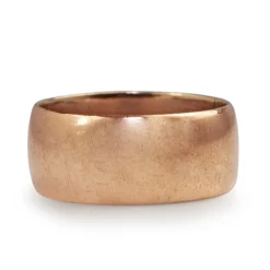 9ct Rose Gold Antique Cigar Band Ring - Circa 1916