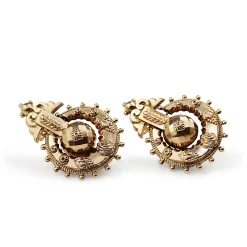 9ct Rose Gold Antique Victorian Decorative Earrings
