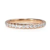 18ct Rose Gold .36ct Diamond Half Hoop Band
