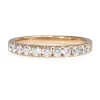 18ct Rose Gold .60ct Diamond Half Hoop Band