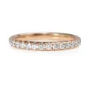 18ct Rose Gold .40ct Diamond Half Hoop Band