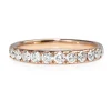 18ct Rose Gold .70ct Diamond Half Hoop Band