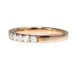 18ct Rose Gold .60ct Diamond Half Hoop Band