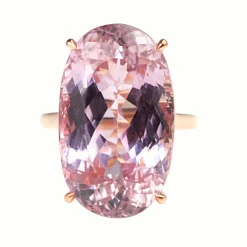 18ct Rose Gold 29ct Kunzite Solitaire Ring