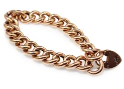 9ct Rose Gold Curb Link Bracelet