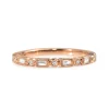 9ct Rose Gold Deco Style Diamond Ring