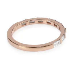 18ct Rose Gold Diamond Baguette Ring