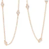 18ct Rose Gold 'Diamond By The Yard' Chain / Necklace