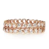 18ct Rose Gold Double Diamond Band