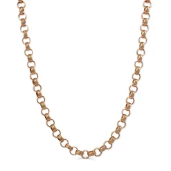9ct Rose Gold Estate Belcher Link Necklace
