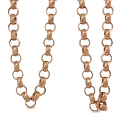 9ct Rose Gold Estate Belcher Link Necklace