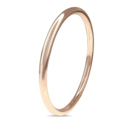 9ct Rose Gold Hollow Golf Style Bangle
