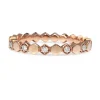 9ct Rose Gold 'Honeycomb' Diamond Ring