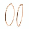 9ct Rose Gold 55mm Hoop Earrings