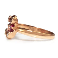 9ct Rose Gold Ruby and Diamond Ring