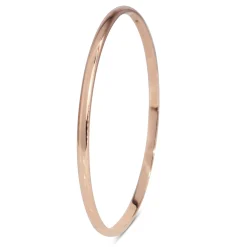 9ct Rose Gold Solid Round Bangle