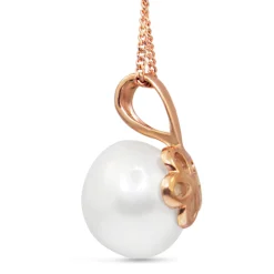 9ct Rose Gold South Sea 12mm Pearl Necklace