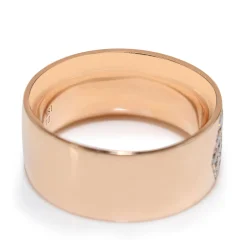 18ct Rose Gold Thick Diamond Band