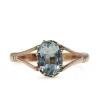 9ct Rose Gold Vintage Aquamarine Ring
