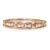 18ct Rose Gold Vintage Style Diamond Band