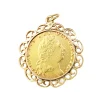 22ct Sovereign from 1798 in 14ct Yellow Gold Pendant Case