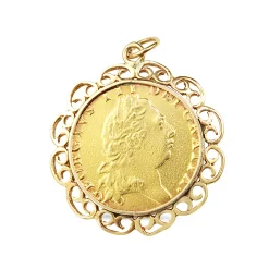 22ct Sovereign from 1798 in 14ct Yellow Gold Pendant Case