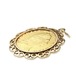 22ct Sovereign from 1798 in 14ct Yellow Gold Pendant Case