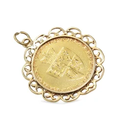 22ct Sovereign from 1798 in 14ct Yellow Gold Pendant Case