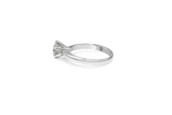 18ct White Gold 6 Claw Diamond Solitaire