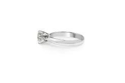 18ct White Gold 6 Claw Solitaire Diamond Ring