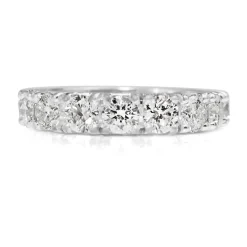 18ct White Gold 9 Stone Diamond Ring