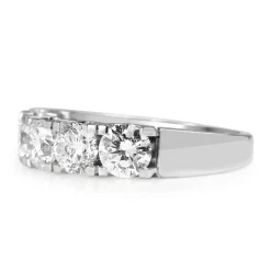 18ct White Gold 5 Stone Diamond Ring