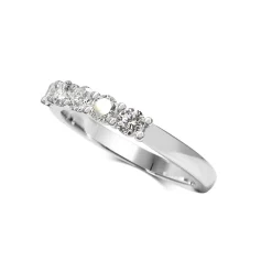 18ct White Gold 5 Stone Diamond Band Ring