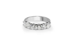 18ct White Gold 6 Stone Diamond Band