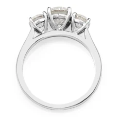 18ct White Gold 3 Stone Diamond Ring