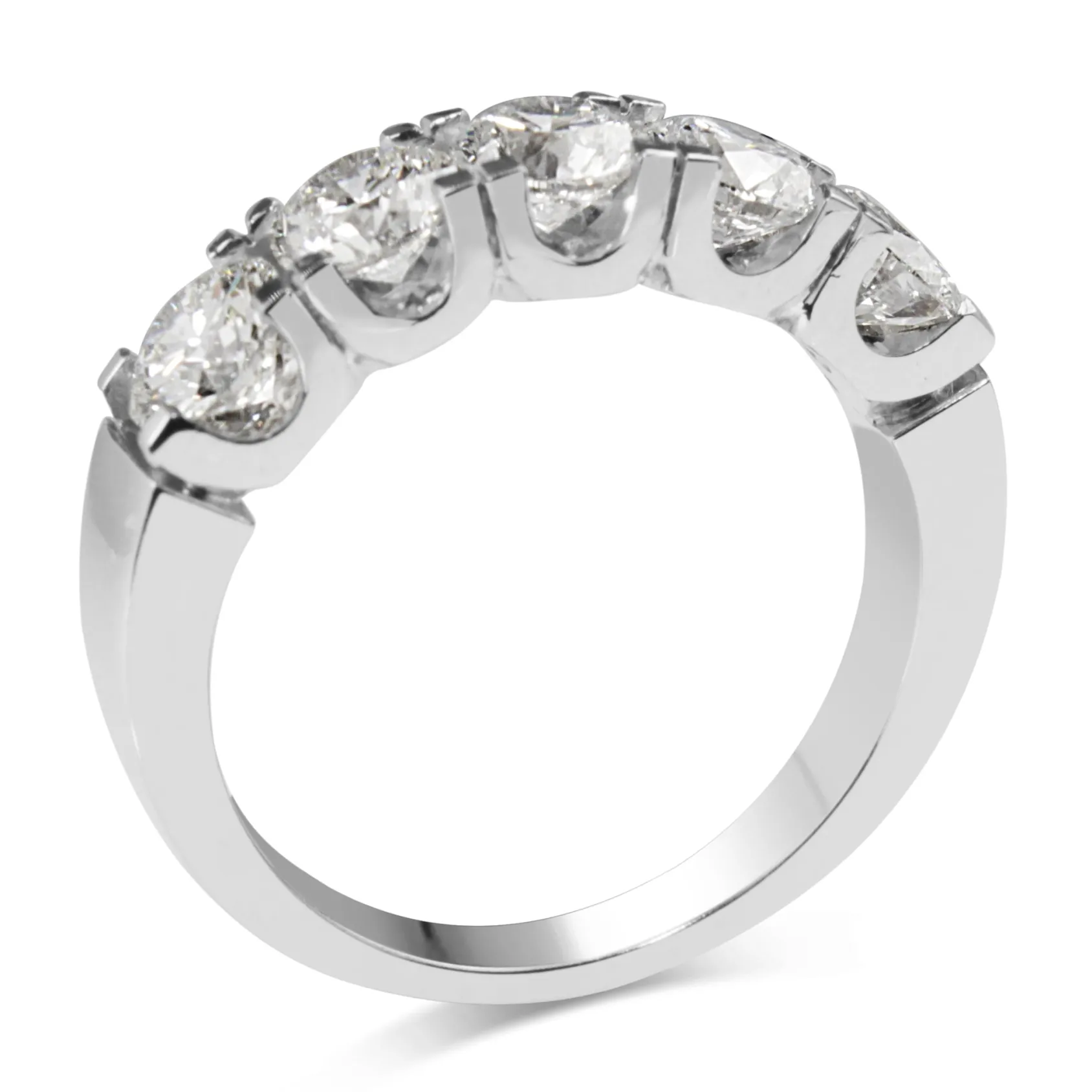 18ct White Gold 5 Stone Diamond Ring