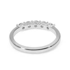 18ct White Gold 5 Stone Diamond Band Ring