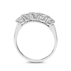 14ct White Gold 5 Stone Diamond Ring