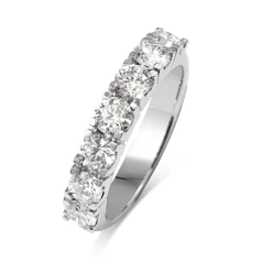14ct White Gold 7 Stone Diamond Ring