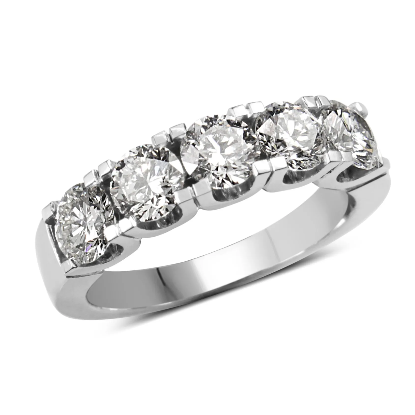 18ct White Gold 5 Stone Diamond Ring