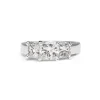 18ct White Gold 3 Stone Princess Cut Diamond Ring