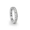 18ct White Gold All Round Diamond Band